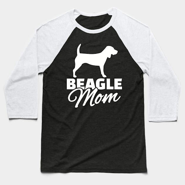 Beagle Mom Baseball T-Shirt by Designzz